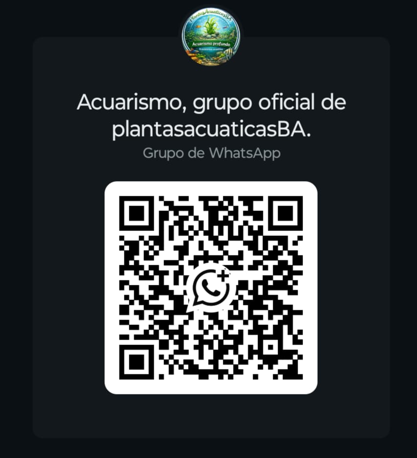 Código QR para sumarse al grupo de acuarismo de Plantas Acuáticas